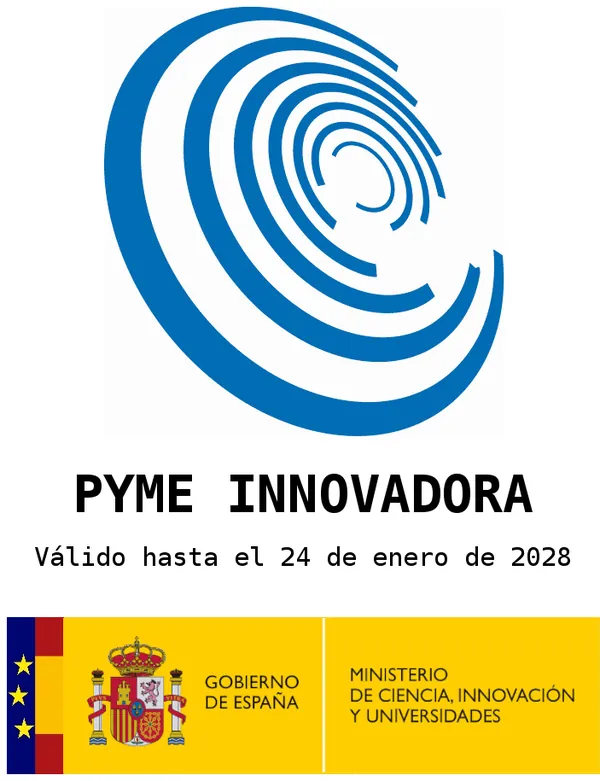 Sello PYME Innovadora del Ministerio de Ciencia, Innovación y Universidades, válido hasta el 24 de enero de 2028